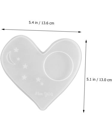 STOBOK 2pcs Coaster Mold DIY Silicone Mold Silicone Coaster Resin Molds Simple Mold Gummie Molds Zip Pull Silicone Molds Simple DIY Mold Silica Gel Crystal Candle Holders White Whitex2pcs 13.6X13CMx2pcs - Buy Online on SooperMarket.com