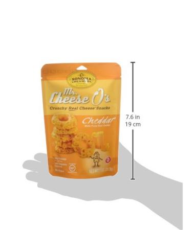 Sonoma Creamery Cheese O's 2 Flavor Variety Pack - Cheddar and Parmesan, 1 Ounce (Pack of 6) - Buy Online on SooperMarket.com