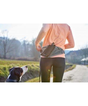 HUNTER Jasper Anti-Jerk Leash & Jogging Belt - Shock Absorber Reflective Red/Black & Red/Grey - One Size | Buy Internationally - Buy Online on SooperMarket.com