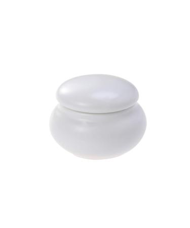 UPKOCH Cream Jars Mini Ceramics Rouge Storage Tank for Creams Toiletries Cosmetic Makeup Body Hand Lotion Shampoo - 4.6X2.7X3.5CM (White)