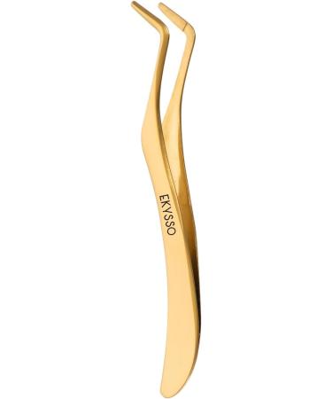 EKYSSO Eyelash Applicator Tools Set 2 PCS DIY Cluster Lash Tweezers Eyelash Clusters Tweezers for False Lashes Professional Curved Eyelashes Extension Tweezer for Individual Cluster Strip Lashes. - Buy Online on SooperMarket.com
