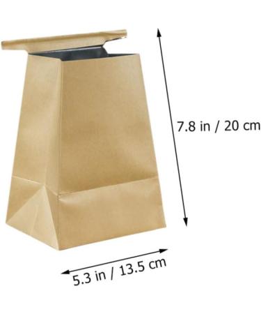 15pcs Kraft Paper Vomit Bags | Light Brown Mini Trash Bags for Travel - Buy Online on SooperMarket.com