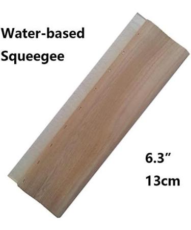 INTBUYING Screen Printing Squeegee - 6.3 Wooden Handle with Rubber Blade - Buy Online on SooperMarket.com