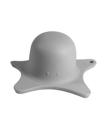Kindsgut shower aid for children from silicone in a cute naval estate shape elegant design support for hair unisex free from BPA light gray