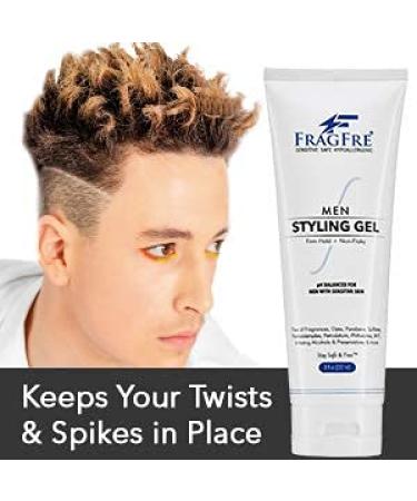 Fragrance-Free Firm Hold Men's Hair Gel - 8 oz | Paraben-Free, Hypoallergenic, Sensitive Skin Formula - No Irritations | Styling Gel for Aggressive Hair Styles - Buy Online on SooperMarket.com