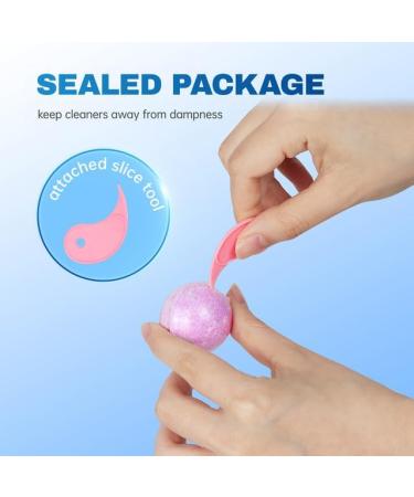 Vacplus Toilet Bowl Cleaners - Fizzy Lavender-Scented Cleaning Cubes | Natural Deodorizing 12 Pack for Sparkling Toilets - Buy Online on SooperMarket.com