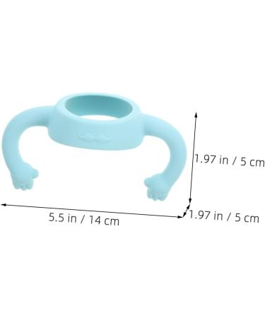 Vaguelly 2pcs Bottle Handle Milk Bottle Grips Silicone Bottle Grip Bottle Grip Milk Bottle Accessories Bottle Grip Bottle Grip Child Feeding Bottle Silica Gel Feeder 14.00X5.00X5.00CM Sky-blue - Buy Online on SooperMarket.com