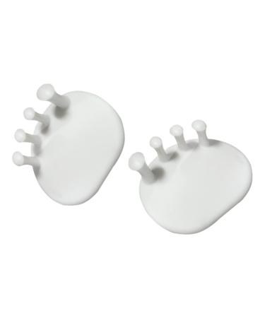 Healvian 1 Pair Foot Trainer Gel Big Toe Spacers Toe Separators for Nail Polish Hallux Valgus Brace Foot Protectors for Feet Silicone Gel Nail Polish Gel Foot Toe Straightener Foot Orthotic