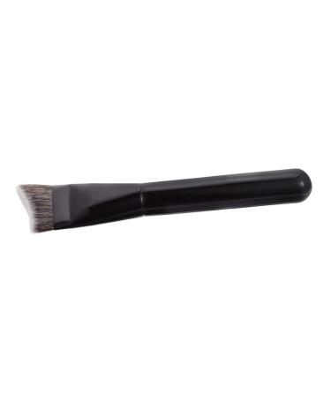 1 Pc Makeup Brush Fashion Trimming Brush Three-dimensional Contouring Brush Black Contouring Brush Foundation Brush with Wooden Handle Fixed-point Silhouette Brush