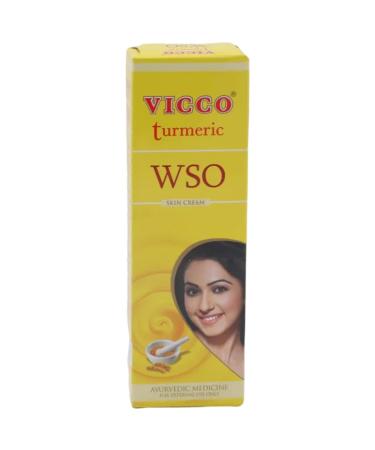 Vicco Turmeric WSO Skin Cream 30gm Boils Pimples Acne Allergic Rashes Itching by Vicco