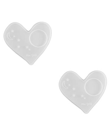 STOBOK 2pcs Coaster Mold DIY Silicone Mold Silicone Coaster Resin Molds Simple Mold Gummie Molds Zip Pull Silicone Molds Simple DIY Mold Silica Gel Crystal Candle Holders White Whitex2pcs 13.6X13CMx2pcs