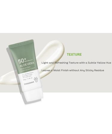WELCOS KWAILNARA Aloe Vera Sun Cream - Hydrating Soothing SPF | Non Nano Non Greasy | Korean Skin Care | Ultimate Sun Protection & Hydration | 50g - Buy Online on SooperMarket.com