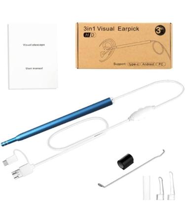 Ear Cleaning Endoscope Spoon with 6 LED Lights - Camera Ear Picker Wax Removal Kit - Buy Online on SooperMarket.com