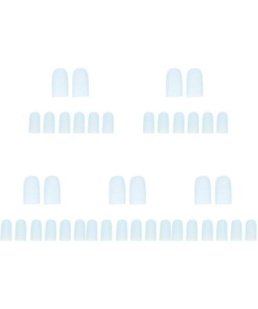 20pairs Protectors Men Cover Toe Toes Multi- Function Blue Corrector Rubbing Elastic Friction Ladies Gel Multi- Calluses Covers Ingrown Sleeve Corns Practical Tube to