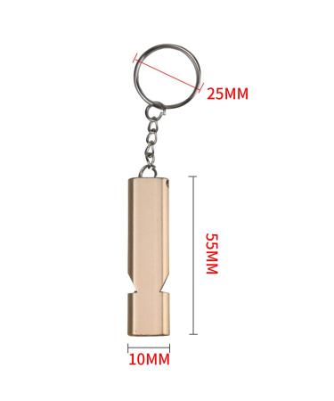 Buy CRLLDPM 4-Piece Trill Pipe Set | Metal Emergency Signal Whistle with Keychain for Referees & Survival Needs - Buy Online on SooperMarket.com