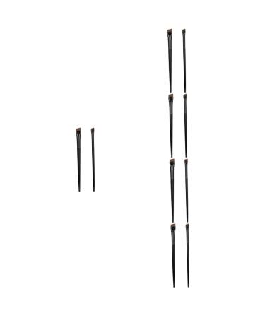 Baluue 15 Sets Black Multifunctional Eyebrow Brush Makeup Supplies Wood Eyebrow