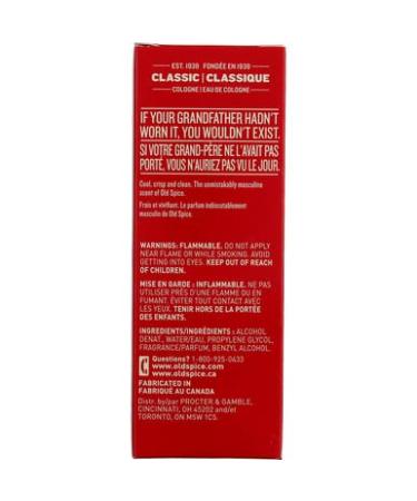 Old Spice Classic Cologne Spray 4.25 oz (Pack of 12) Old Spice Classic 4.25 Fl Oz (Pack of 1) - Buy Online on SooperMarket.com