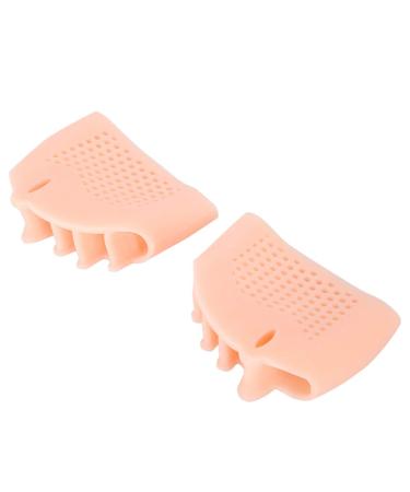 Hiraith 1 Pair Silicone Bunion Straightener Hallux Valgus Corrector Toe Protector Foot Care Pain Relief (Skin Color)