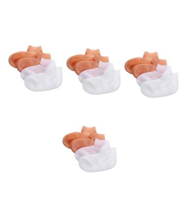 minkissy 8 Pairs Exfoliating Moisturizing Socks Cracked Socks Calcetines para Mujer Foot Whitening Socks Moisture Socks Moisturizing Socks for Cracked Feet Torn Socks Girl Women's Sebs