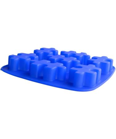 HOMSFOU 2pcs Candy Molds Silicone Mold Silicone Candy Mold De para Gelatinas Chocolate Molds DIY Cake Mold Chocolate Moulds Chocolate Making Shape Puzzle Ice Making mediumx2pcs As Shownx2pcs - Buy Online on SooperMarket.com