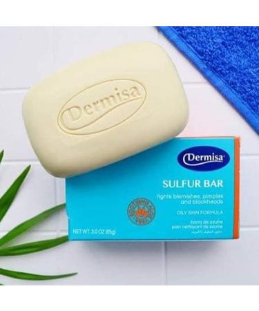 Dermisa Acne Treatment Kit - 5% Benzoyl Peroxide Cream & Sulfur Bar for Face and Body | Acne Spot Treatment for Blemish Prone Skin - Buy Online on SooperMarket.com