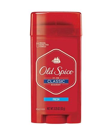 Old Spice Classic Deodorant Stick Fresh 3.25 oz (Pack of 2)