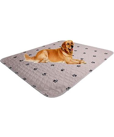 SincoPet Reusable Pee Pad + Free Puppy Grooming Gloves/Quilted, Fast Absorbing Machine Washable Dog Whelping Pad/Waterproof Puppy Training Pad/Housebreaking Absorption Pads 2 Pack (36"x41") Brown