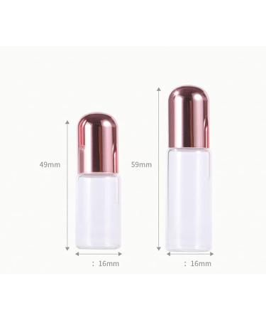 JIHUOO 10pcs Empty Roll on Bottles - Refillable Glass Essential Oil Roller Bottles 3ml for Travel & DIY - Buy Online on SooperMarket.com