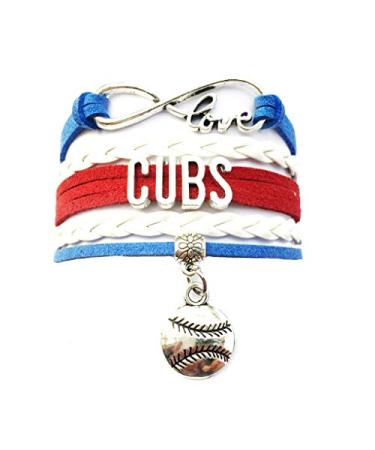 DOLON Infinity Love Cubs Baseball Bracelet Handmade Sports Cheering Charm Team Bracelet