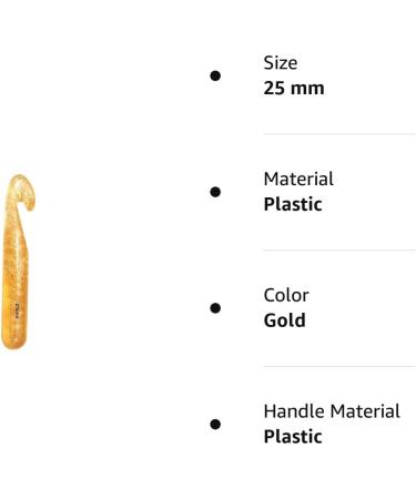 Creammuffin 25mm Huge Crochet Hook with Plastic Handle for Blankets, Shawls, and Crafts - Buy Online on SooperMarket.com
