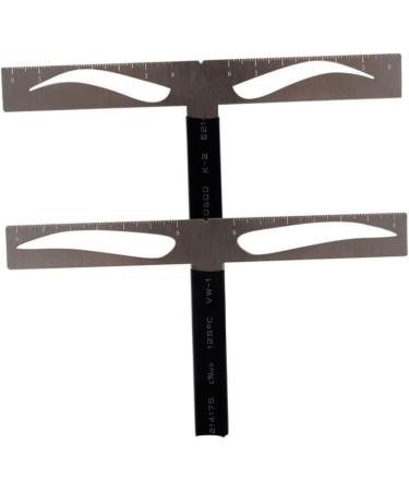eyebrow drawing tool brow stencils three-point eyebrow ruler eyebrow ruler stencil suite With box - Buy Online on SooperMarket.com
