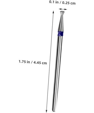 Healeved Nail Polish Tool Gel Tools Safety Bits for Nail Drill Nail Salon Supply Drill Bits for Manicure Cuticle Drill Bits for Nails Nail Bits for Nail Drill Nail File Bits Stainless Steel 4.45X2.50X2.50CM Silver - Buy Online on SooperMarket.com