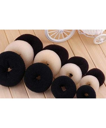 3PCS(Small+Medium+Large) Women Hair Bun Maker Styler Rings Donut Buns Doughnut Shaper Chignon Former Bun Updo Hair Styling Accessories Black - Buy Online on SooperMarket.com