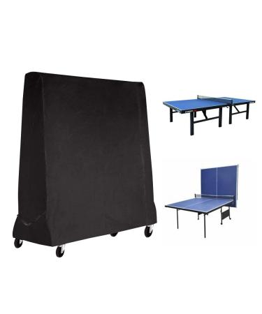 Ping Pong Table Cover,Folding Outdoor Table Tennis Cover(65'' x 27.56'' x 72.83'') Premium 210D Oxford Fabric for All Weather Waterproof Dustproof Protection