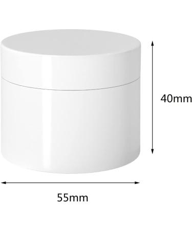 Zeoabsy 4-Piece 30ml Thick Shine White Round Plastic Crucibles with Screw Caps - Perfect for Ointments Lip Balm and Cosmetic Creams | Includes 4 Spatulas - Buy Online on SooperMarket.com