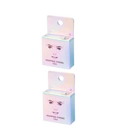 Healeved 2pcs Eyebrow Locating Tool Convenient Eyebrow Ruler Simple Mapping Ruler