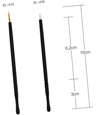 Gogogmee 100pcs Eyeliner Brush for Liner Gel Eyeliner Eye Makeup Tools Liquid Eyeliner Cosmetic Disposable 10*0.5cm As Shown - Buy Online on SooperMarket.com