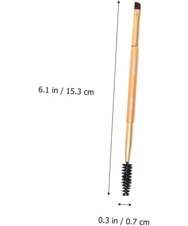 Baluue 9 Pcs Makeup Brush for Eyebrow Double Head Makeup Brush Eyebrow Brush Brow Powder Brush Golden - Buy Online on SooperMarket.com