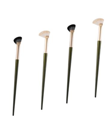 Baluue 4pcs Nose Shadow Brush Makeup Tool Flat Concealer Brush Angled Brush Makeup Brush Contour Brush Angled Eye Shadow Brush Concealer Brush under Eye Cosmetic Brush Eyeshadow Brush