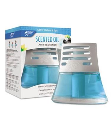 BRIGHT Air 900115EA Scented Oil Air Freshener Calm Waters and Spa Blue 2.5oz