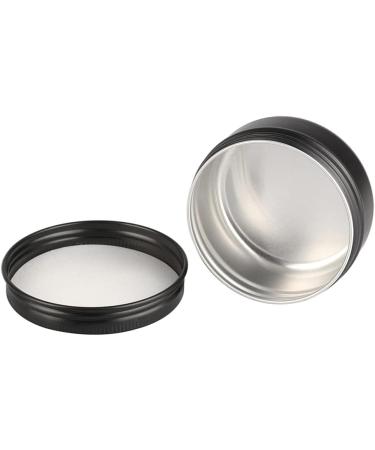 Zeoabsy 10 Pieces 50ml Matte Black Aluminum Empty Jars - Round Doses with Screw Cap for International Shipping - Buy Online on SooperMarket.com