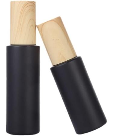 Sybl 2-Piece 50ml Glass Travel Bottles | Litter-Proof Cosmetic Containers | Matt Black Lotion & Essential Oil Dispensers - Buy Online on SooperMarket.com