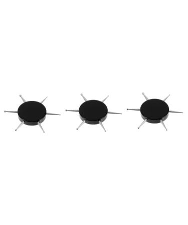 minkissy 3pcs Nail Art Drill Pen Diamond Nail Dotting Pen Mandala Rock Painting Tools Nail Rhinestone Pen Dotting Pen Tool Rhinestone Tools Manicure Supplies Round Stainless Steel Stippling 6.9x6.9cmx3pcs Blackx3pcs