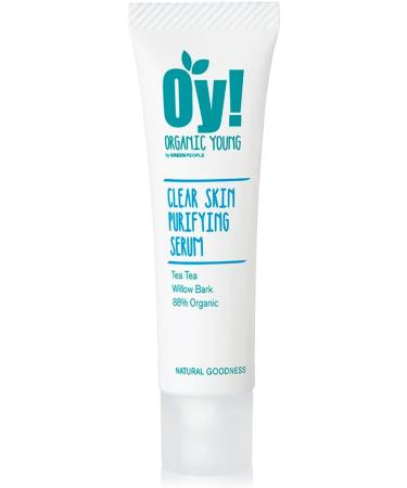Green People Oy Clear Skin Purifying Serum 30ml | Organic Young Spot Serum for Teenagers | Natural Spot Product for Teen Skin Spot Prone | Paraben Free Ethyl Alcohol Free | Cruelty Free & Vegan - Buy Online on SooperMarket.com