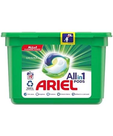 Ariel Original All-in-1 Pods Washing Capsules - 19 Washes Lifts Stains - Buy Internationally - Buy Online on SooperMarket.com
