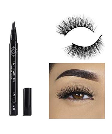 AquaPurity PHOERA 9D Synthetic Mink Lashes & Adhesive Eyeliner Kit Reusable up-to 30 times Self-Adhesive Magic Eyeliner Pen With Waterproof No Glue Needed Lashes Set (LOS ANGLES)