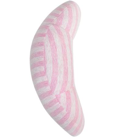 Kids Car Travel Pillow - Neck Support & Seat Belt Cushion for Toddlers - Pink Stripe - Buy Online on SooperMarket.com