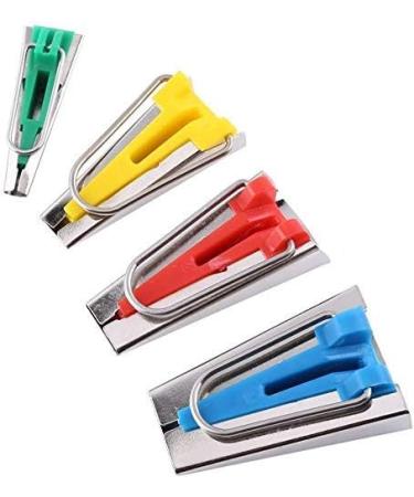 Yosoo Fabric Bias Tape Maker Awl Kit Set - Sewing Quilting Binding Tool Guide Strip - 6/12/18/25mm - 6pcs - Buy Online on SooperMarket.com