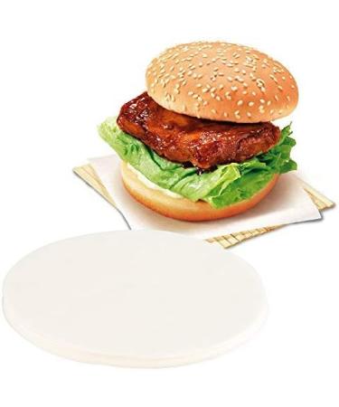 500 Pack Restaurant-Grade Non-Stick Hamburger Patty Paper | Round Wax Paper 4.25'' Dia | GWHOLE - Buy Online on SooperMarket.com