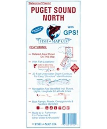 Fish-N-Map Puget Sound North: Detailed Fishing Map for Northern Puget Sound Area - Buy Online on SooperMarket.com